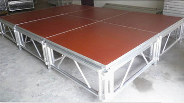 Porcellana Rosso 3 - Piattaforma di alluminio della fase del compensato livellato con il bordo antiscorrimento fornitore