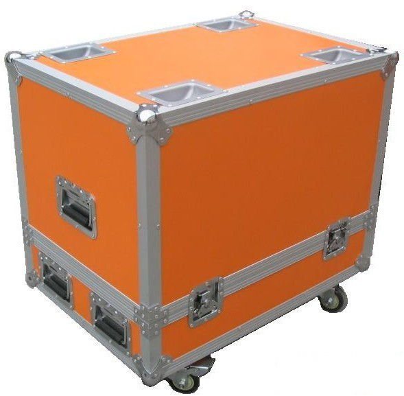 Custodie in plastica di volo 12U dell'hardware arancio di caso per la cassa del miscelatore del DJ