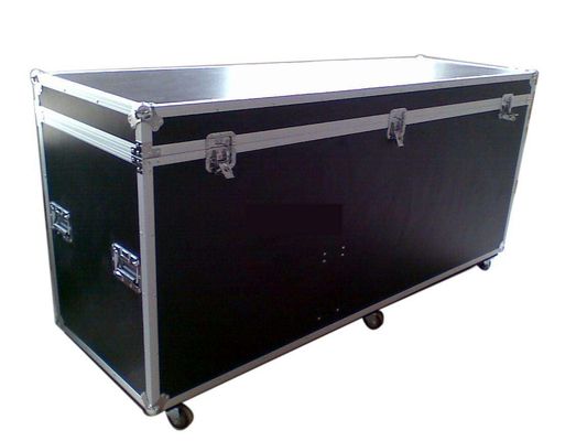 22U Heavy Duty Black Wooden Standard Rack Flight Case / Custom Aluminum Case per la protezione e la sicurezza delle attrezzature preziose